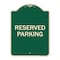Signmission Designer Series Reserved Parking, Green & Tan Heavy-Gauge Aluminum Sign, 24" x 18", G-1824-23009 A-DES-G-1824-23009 - alternate 1